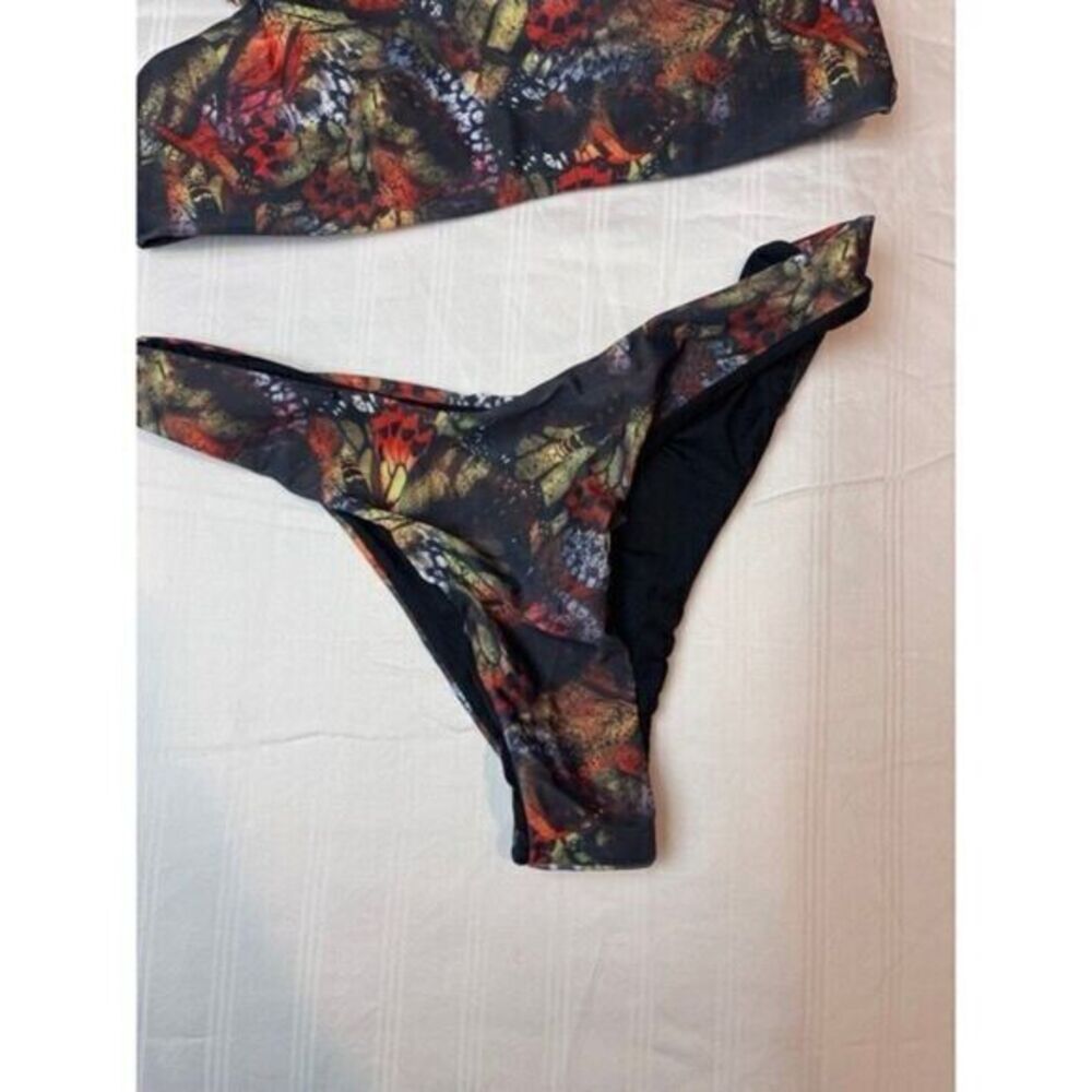 Bandeau High Cut Leg 2 Piece Bikini Size M RefM035 - Picture 6 of 7